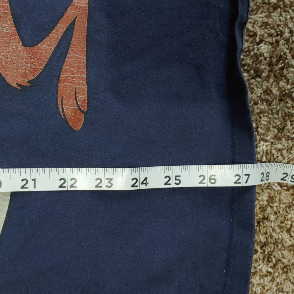 Vintage 90s Looney Tunes Football Shirt Navy Blue Unisex Size L - Picture 5 of 6